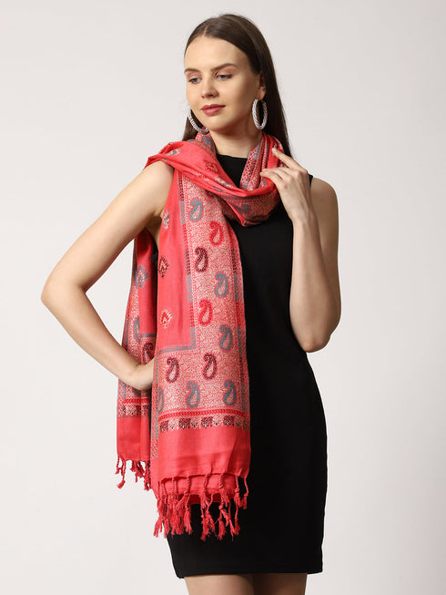 Women's Jamawar Wool Stole